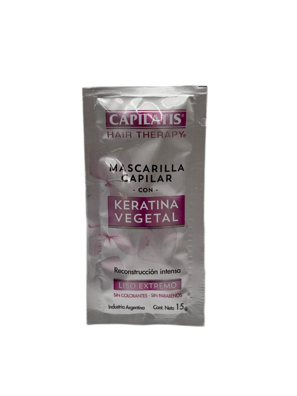 CAPILATIS MASCARILLA KERATINA SACHET LISO EXTREMO 15 GRS.