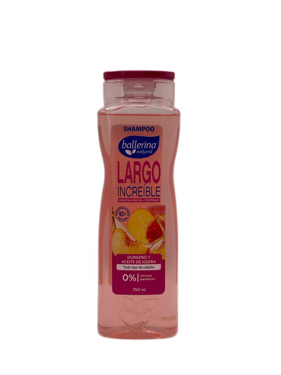 BALLERINA SHAMPOO LARGO INCREÍBLE 750 ML.