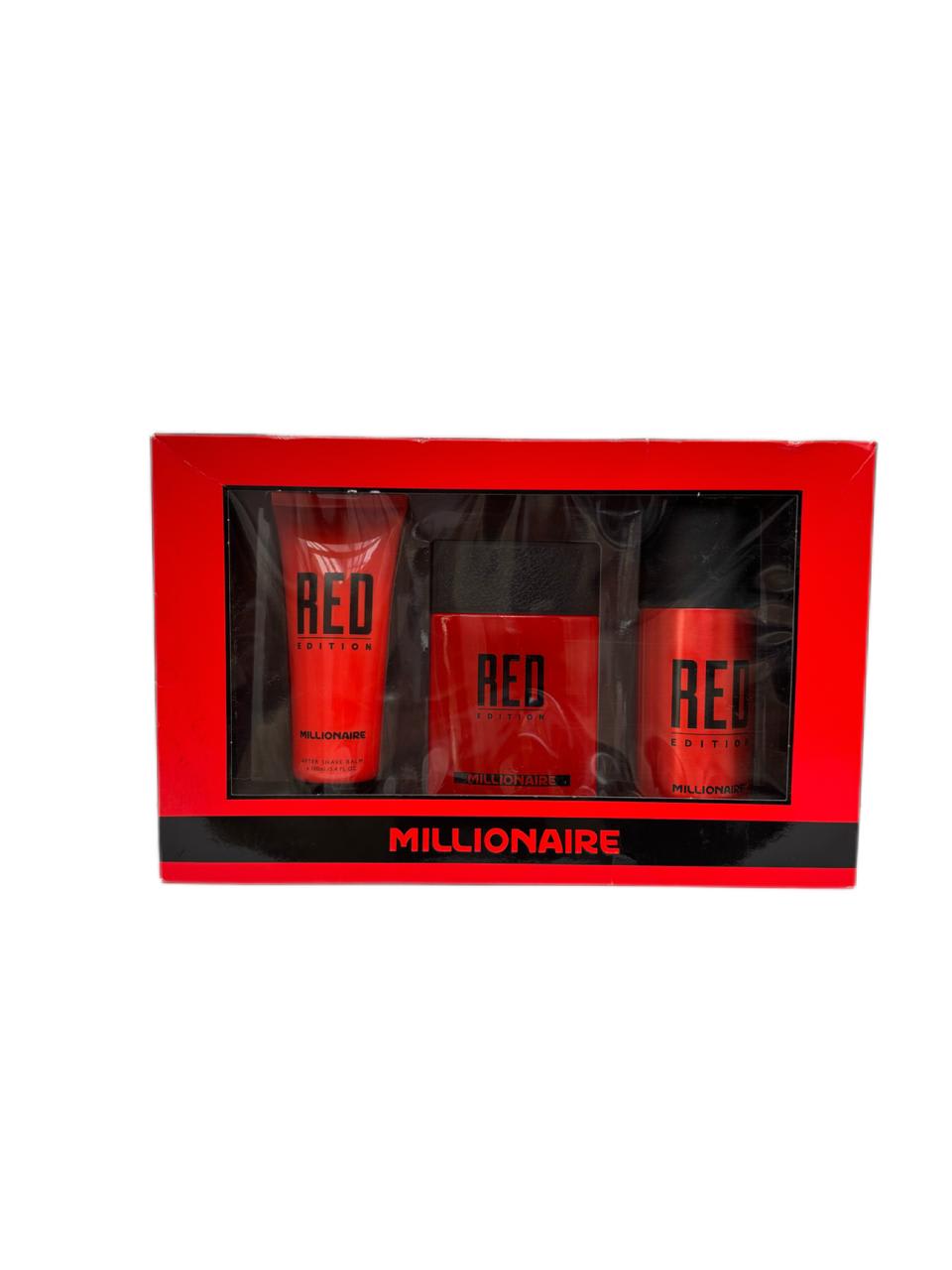 PACK MILLIONAIRE RED EDP 95ML + DESODORANTE 150ML + AFTER SHAVE 100ML
