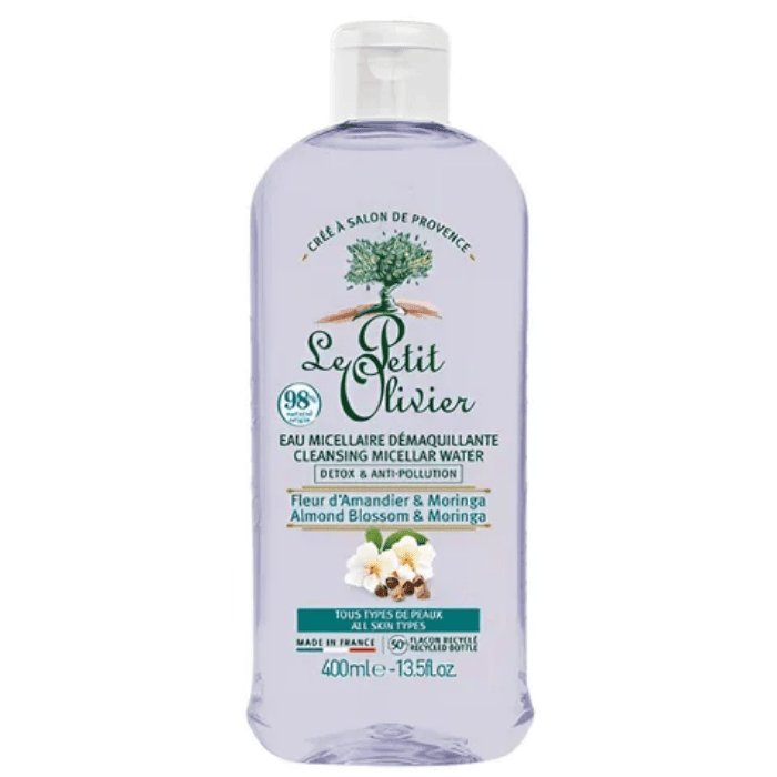 LE PETIT OLIVIER AGUA MICELAR DESMAQUILLANTE ANTICONTAMINACIÓN FLOR DE ALMENDRA 400 ML.