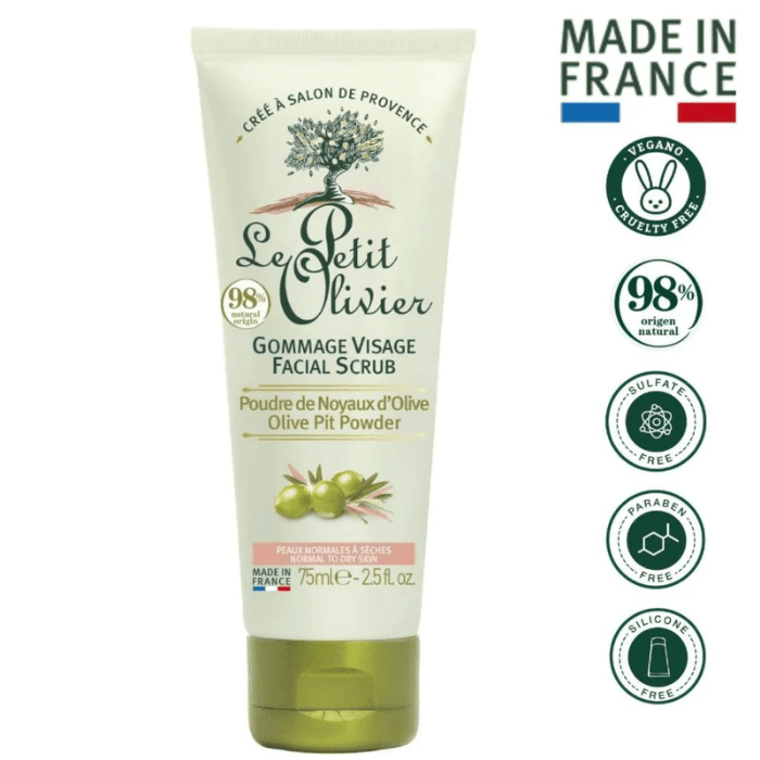 LE PETIT OLIVIER EXFOLIANTE FACIAL ACEITE DE OLIVA 75 ML.