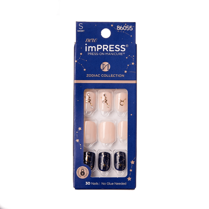 IMPRESS ZODIAC COLLECTION TAURO 30 NAILS SHORT DET.
