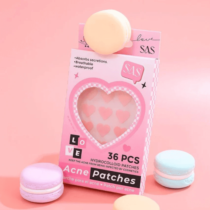 SAS - PARCHES PARA ACNÉ CORAZÓN 36 PCS.
