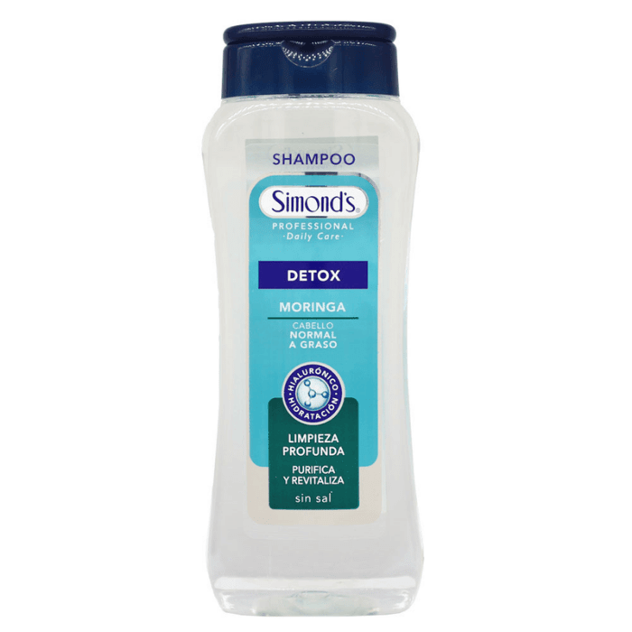 SIMONDS SHAMPOO DETOX MORINGA CABELLO NORMAL A GRASO SIN SAL 410 ML.