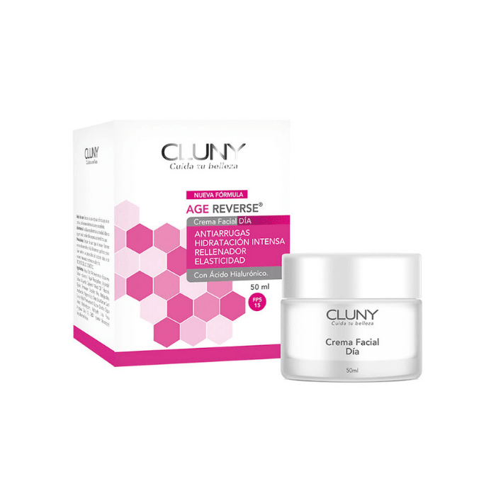 CLUNY AGE REVERSE CREMA FACIAL DIA ACIDO HIALURONICO 50 ML.