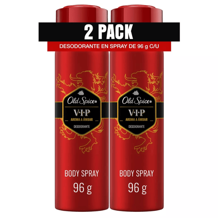 OLD SPICE DESODORANTE SPRAY VIP 96 GRS X2.