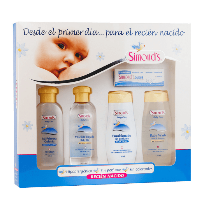 EST.SIMONDS COLONIA + VASELINA LÍQUIDA + EMULSIONADO +BABY WASH + POMADA COCEDURAS DET.