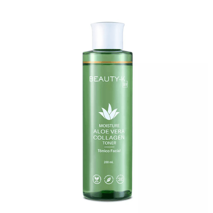 BEAUTY-K TÓNICO FACIAL MOISTURE ALOE VERA COLLAGEN TONER 200ML