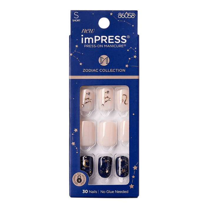 IMPRESS ZODIAC COLLECTION LEO 30 NAILS SHORT
