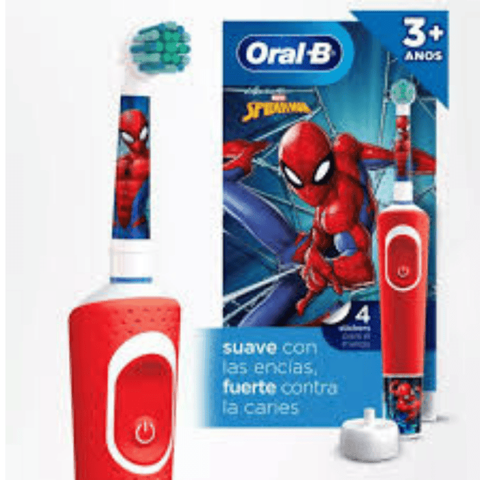ORAL B CEPILLO DE DIENTES ELÉCTRICO MARVEL SPIDER-MAN RECARGABLE 1 UNIDAD