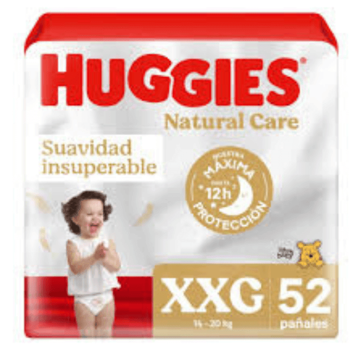 HUGGIES PAÑAL NATURALC ARE XXG 52 U.