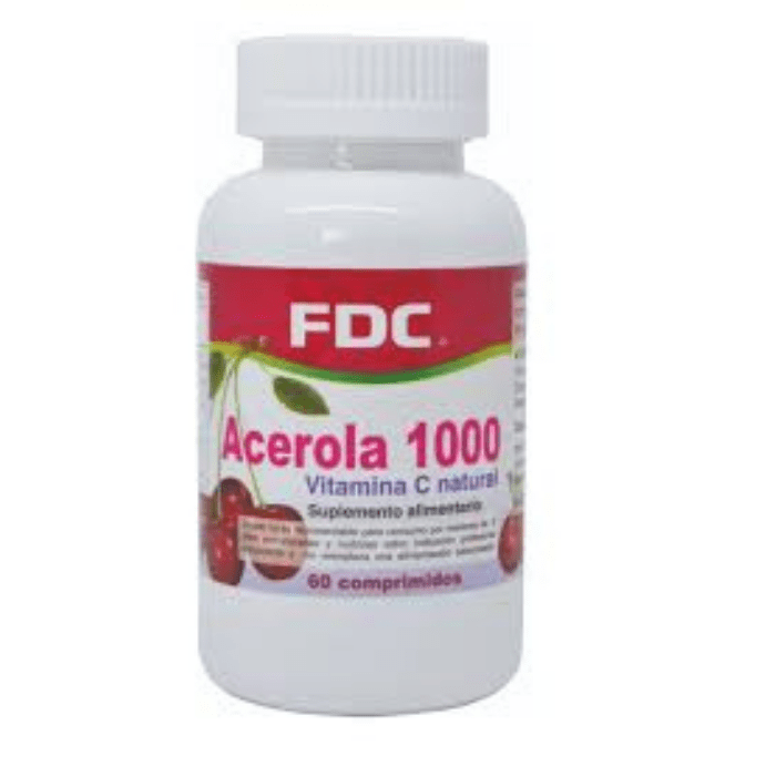 FDC ACEROLA VITAMINA C NATURAL 1000 MG X 60 COMP