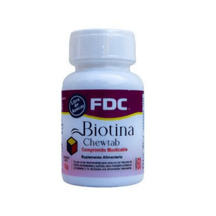 FDC BIOTINA MASTICABLE 60 CÁPSULAS