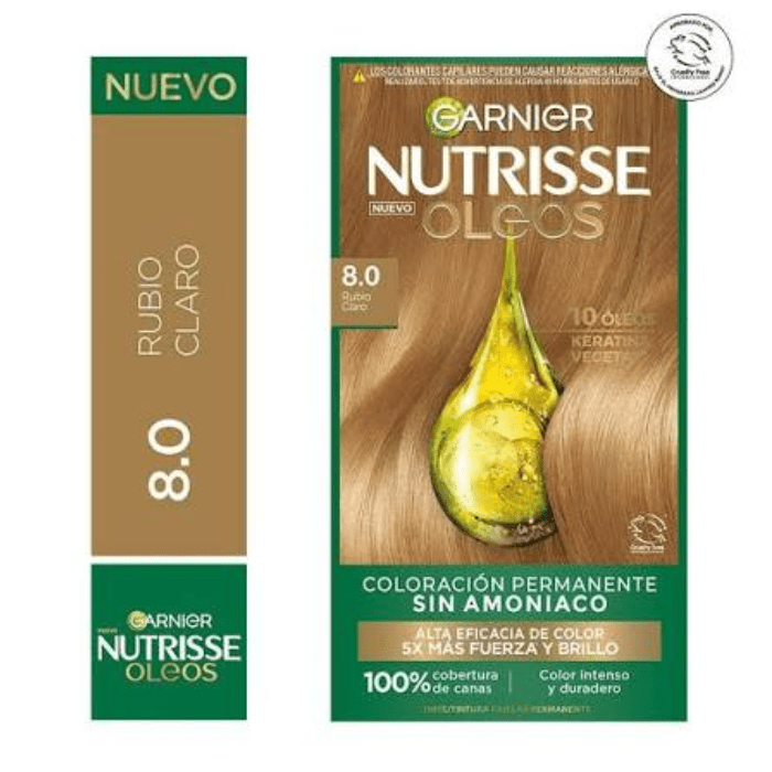 GARNIER NUTRISSE OLEOS RUBIO CLARO 8.0