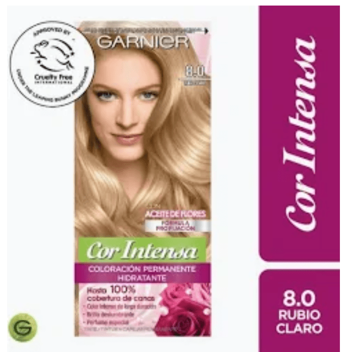 GARNIER COR INTENSA COLORACIÓN PERMANENTE RUBIO CLARO 8.0