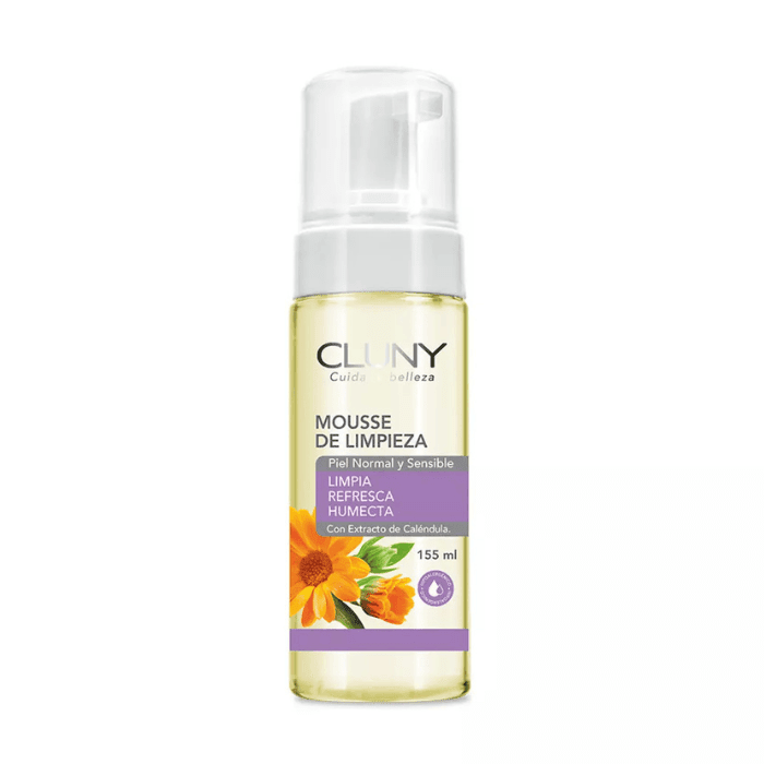CLUNY MOUSSE DE LIMPIEZA FACIAL CALÉNDULA 155ML