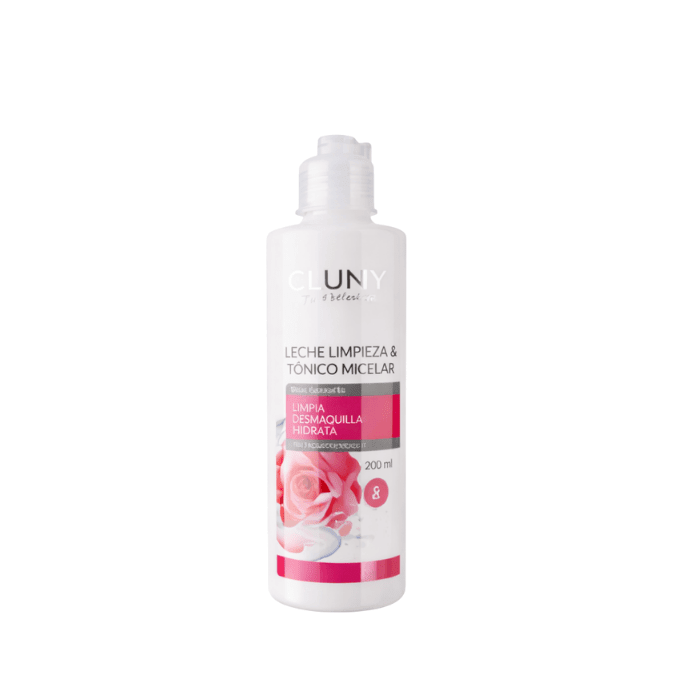 CLUNY LECHE LIMPIEZA & TONICO MICELAR AGUA DE ROSAS 200ML