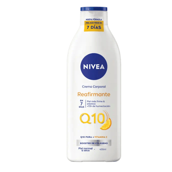 NIVEA Q10 + VITAMINA C CREMA CORPORAL REAFIRMANTE 400 ML.