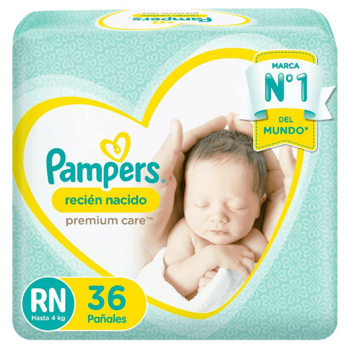 PAMPERS RECIEN NACIDOS 36 U TALLA RN