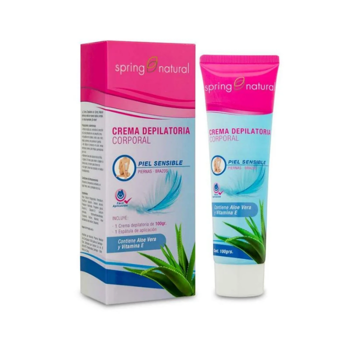 SPRING NATURAL CREMA DEPILATORIA CORPORAL PIEL SENSIBLE 100 GRS.