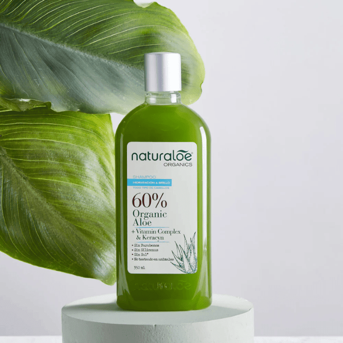 NATURALOE SHAMPOO HIDRATACION-BRILLO ALOE 350 ML.