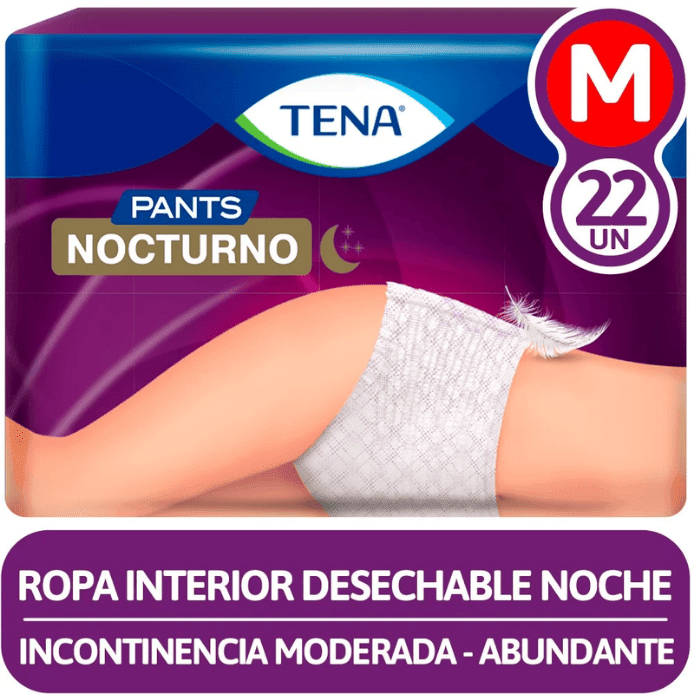 TENA PANTS NOCTURNO 22U TALLA M DET.