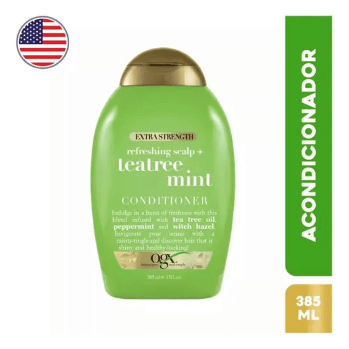 ORGANIX ACONDICIONADOR TEA TREE MINT 385 ML DET.