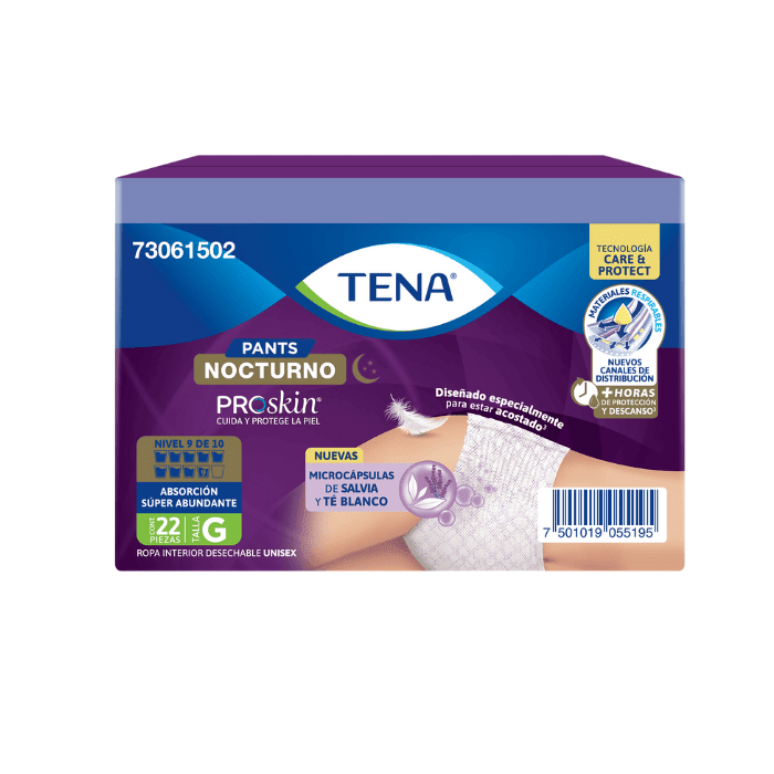 TENA PANTS NOCTURNO  22U TALLA  G