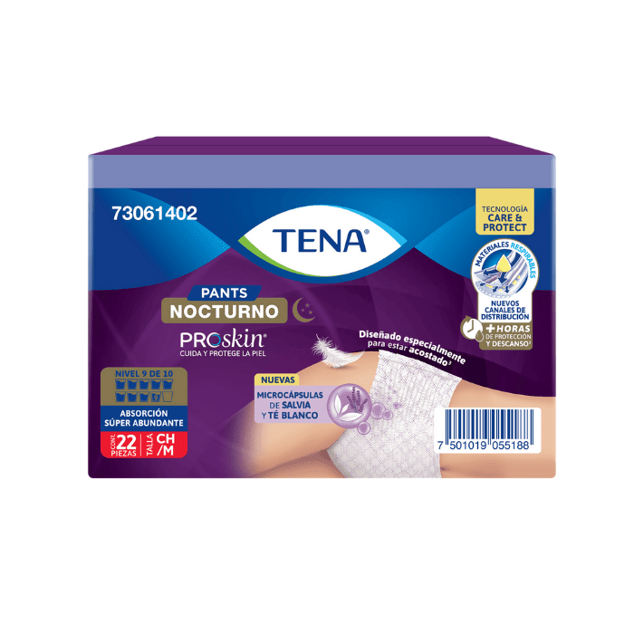TENA PANTS NOCTURNO  22U TALLA  CH/M