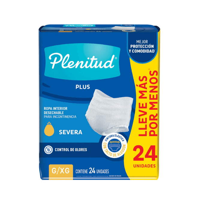 PLENITUD PLUS ROPA INTERIOR DESECHABLE 24U TALLA G/XG