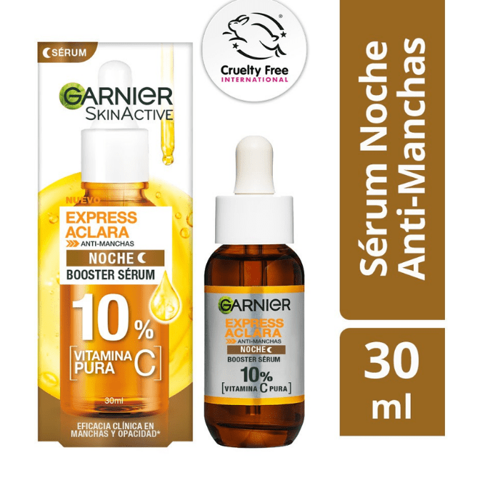 GARNIER SKIN ACTIVE BOOSTER SÉRUM ANTIMANCHAS 10% VITAMINA C.
