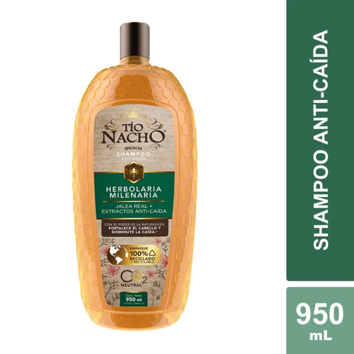 TÍO NACHO SHAMPOO HERBOLARIA MILENARIA 950 ML.