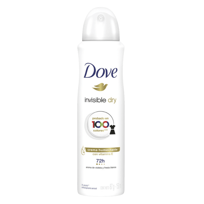 DOVE INVISIBLE DRY C/ VIT. E 72 H. 150 ML S.D. DET.