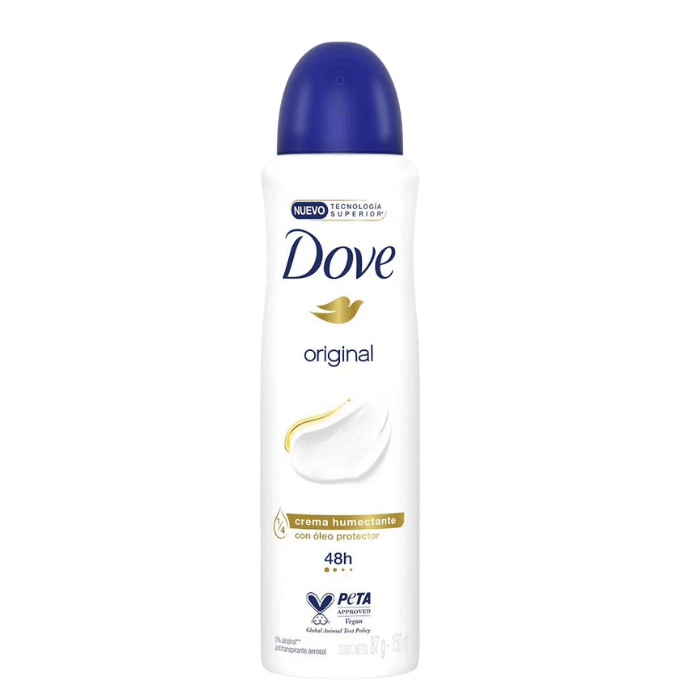 DOVE DESODORANTE CLINICAR SPRAY ORIGINAL 150ML.