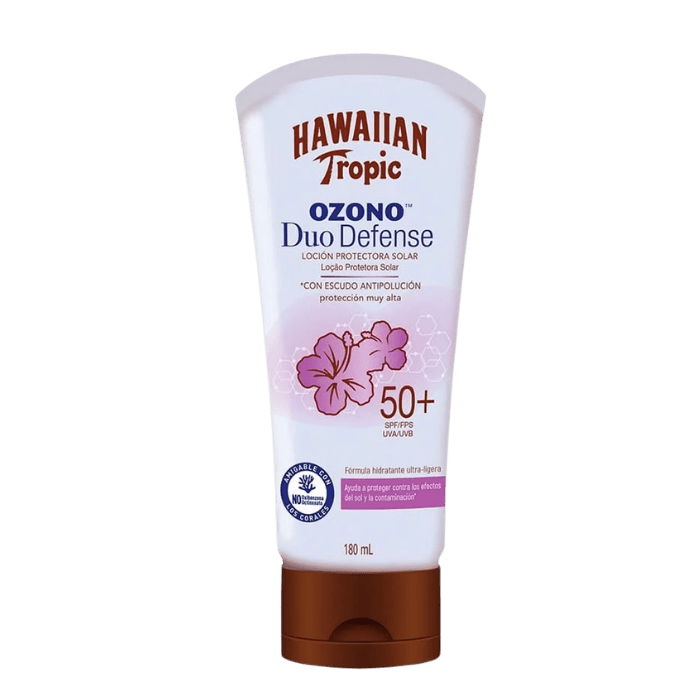 HAWAIIAN TROPIC LOCIÓN PROTECTORA SOLAR OZONO DUO SPF 50+ 180 ML.