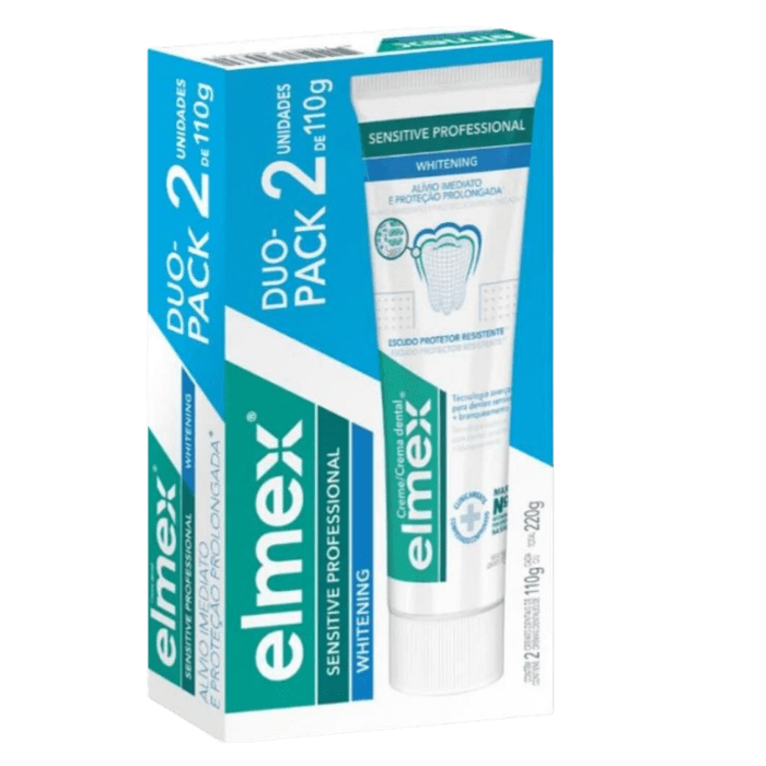 ELMEX PASTA DENTAL SENSITIVE WHITENING110G PACK X2 DET.