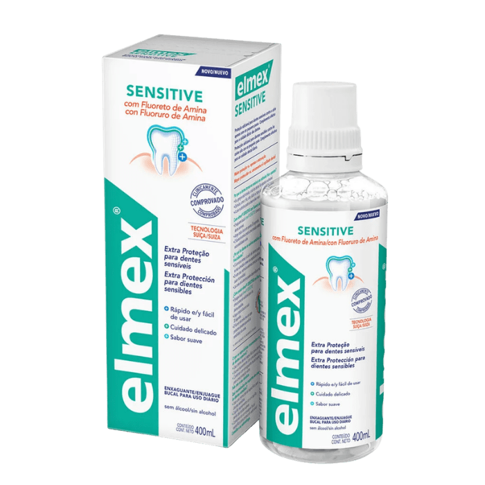 ELMEX ENJUAGUE BUCAL SENSITIVE 400 ML DET.