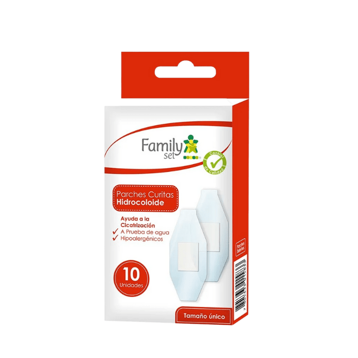 FAMILY SET PARCHES HIDROCOLOIDE 10 UNIDADES