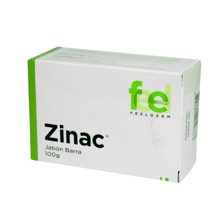 FEELDERM ZINAC AC CÍTRICO JABÓN PAN 100 GR DET.