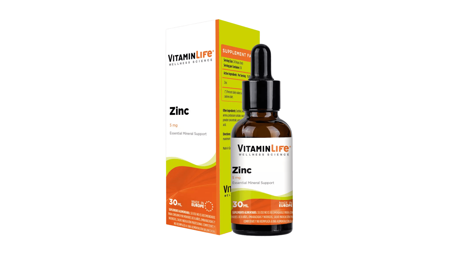 VITAMINLIFE ZINC GOTAS 5MG 30ML