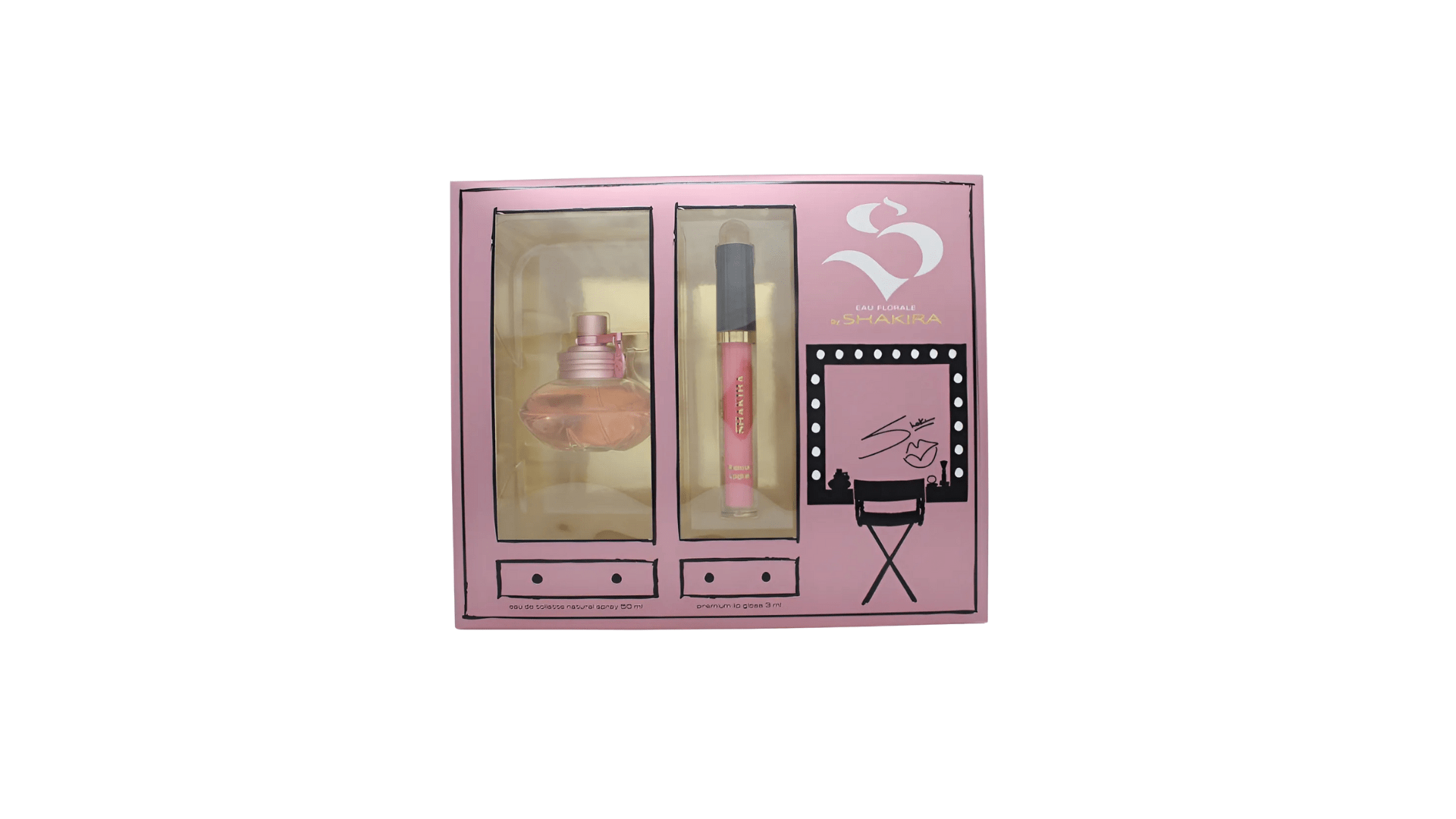 EST. SHAKIRA EAU FLORALE EDT 50 ML+ PREMIUM LIP GLOSS 3 ML