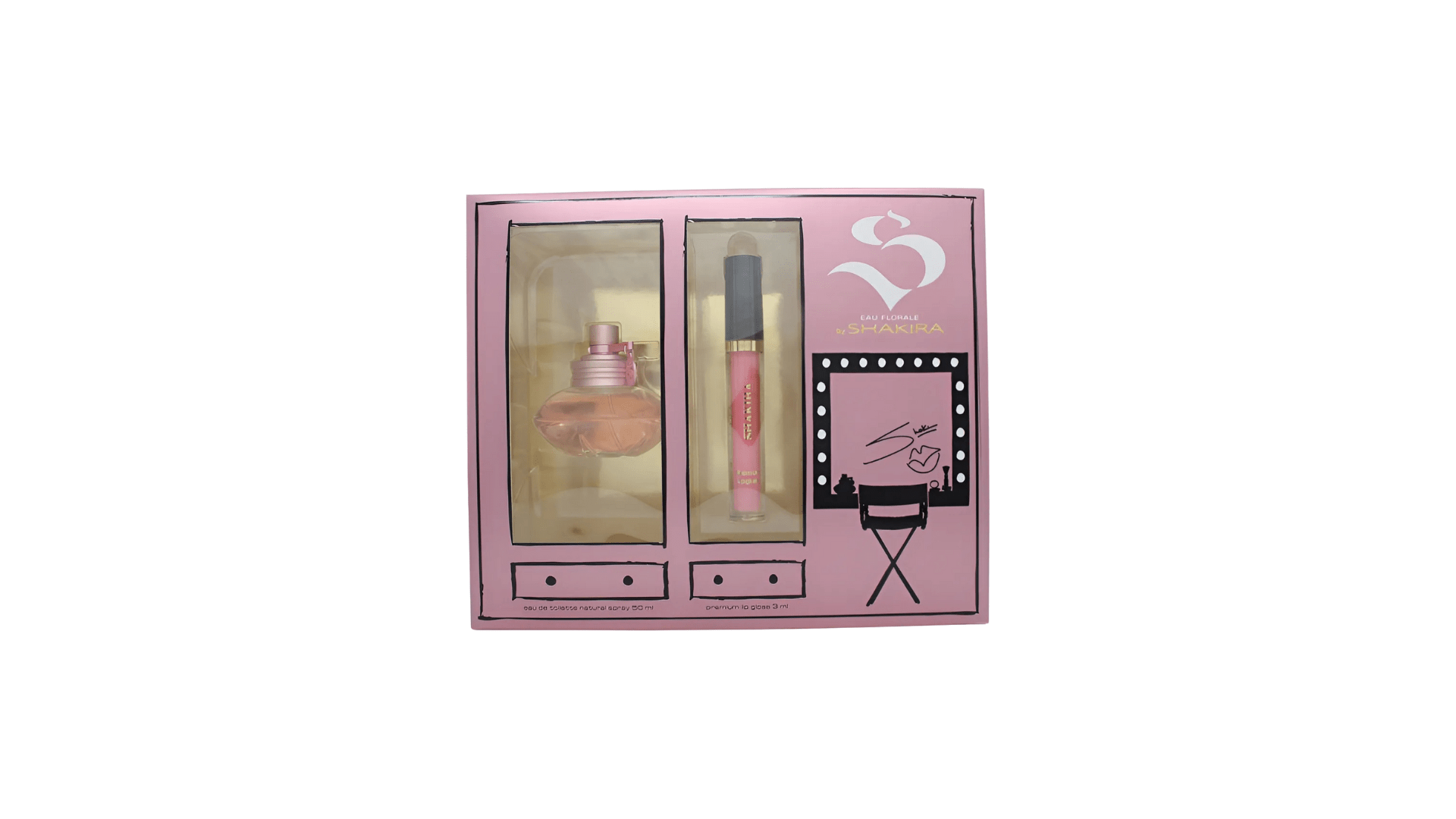 EST. SHAKIRA EAU FLORALE EDT 50 ML+ PREMIUM LIP GLOSS 3 ML DET.