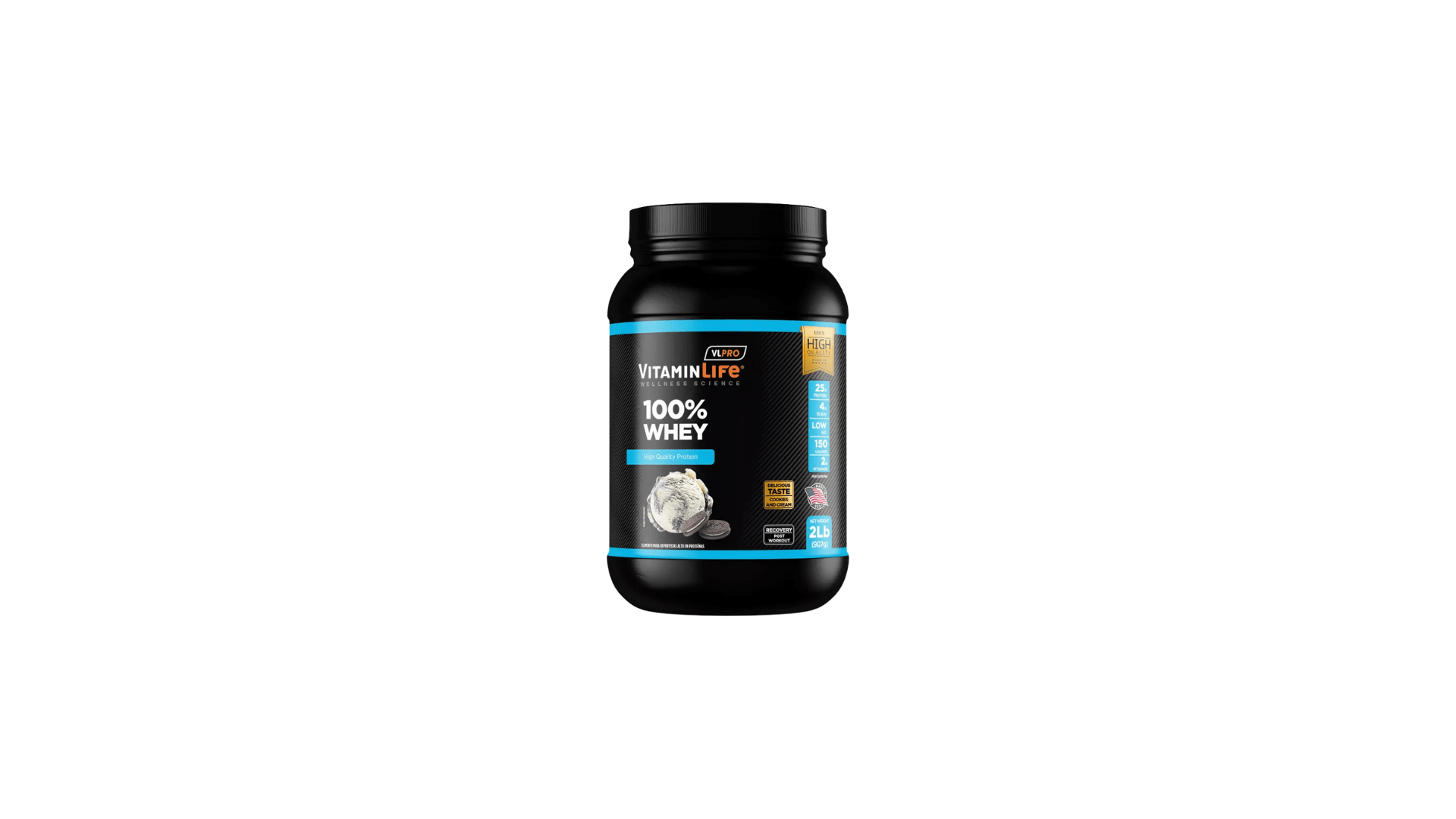 WHEY PROTEIN 100 COOCKIES AND CREAM VLPRO X 2 LB