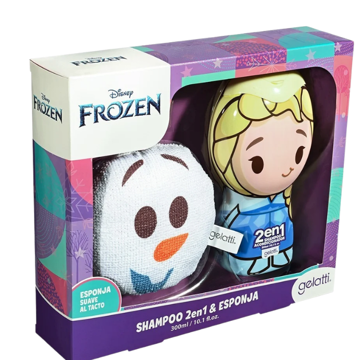 EST. GELATTI FROZEN SHAMPOO 2 EN 1 300 ML+ESPONJA OLAF DET.