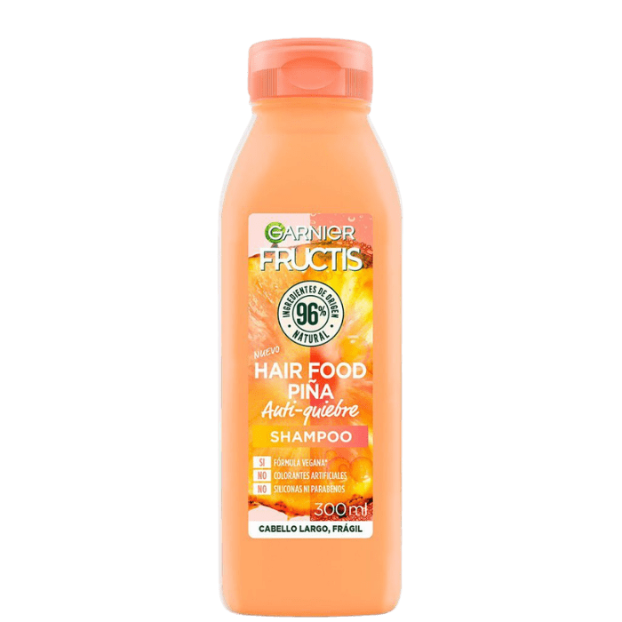 GARNIER FRUCTIS HAIR FOOD SHAMPOO PIÑA ANTIQUIEBRE 300 ML.