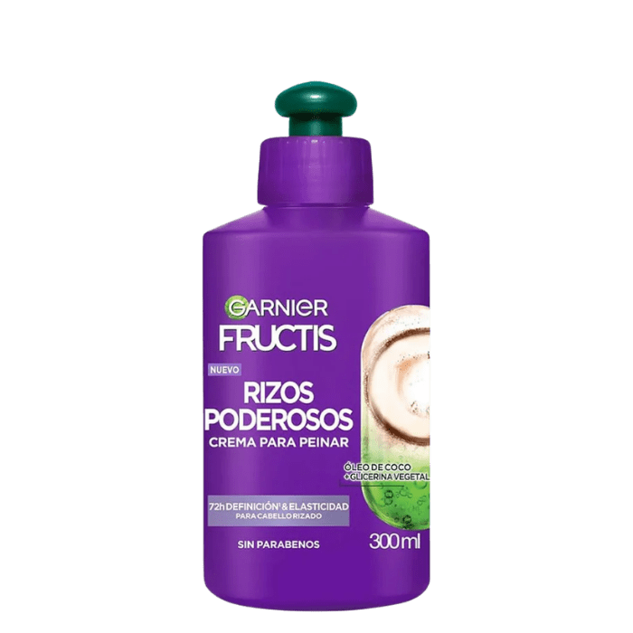 GARNIER FRUCTIS CREMA PARA PEINAR RIZOS PODEROSOS 300 ML.