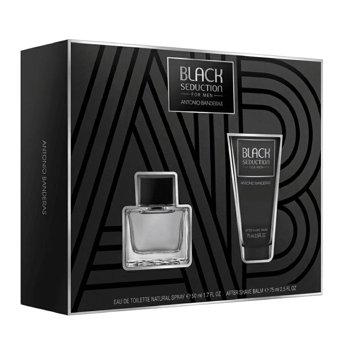 ANTONIO BANDERAS BLACK SEDUCTION ESTUCHE EDT 50 ML + AF.SHAVE BALM 75 ML