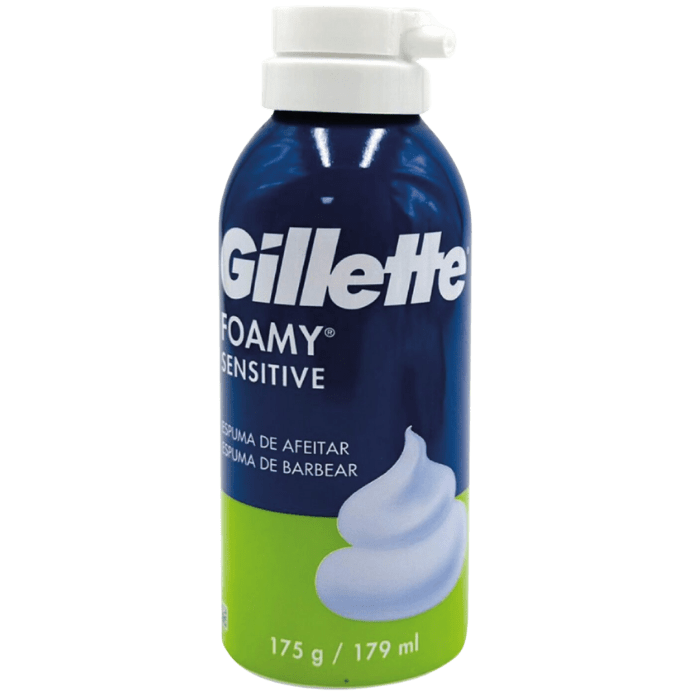 GILLETTE FOAMY SENSITIVE 179 ML DET.