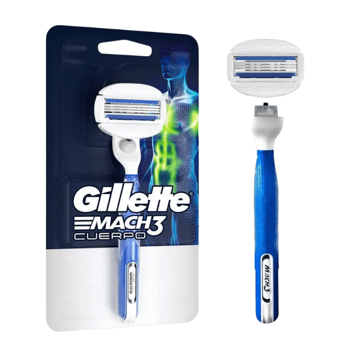 GILLETTE MACH 3 CUERPO 2 REPUESTOS DET.
