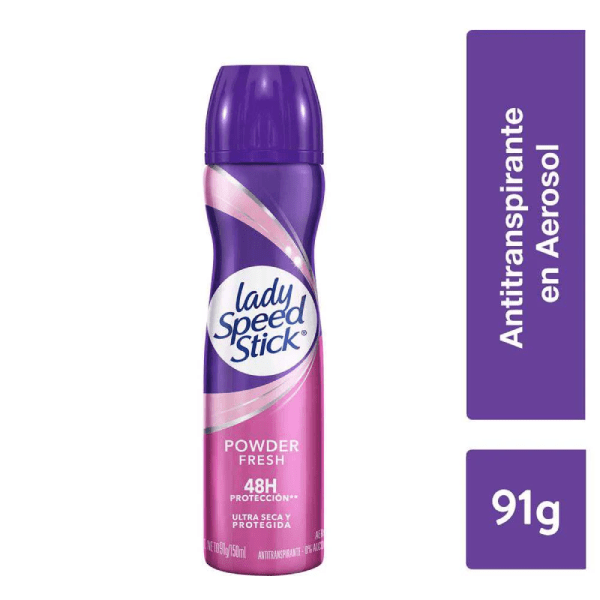 LADY SPEED STICK DESODORANTE SPRAY POWDER FRESH 48H 91 G